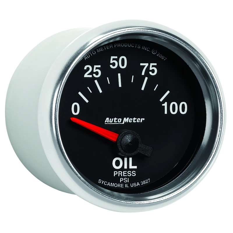 Autometer GS 0-100 PSI Short Sweep Electronic Oil Pressure Gauge