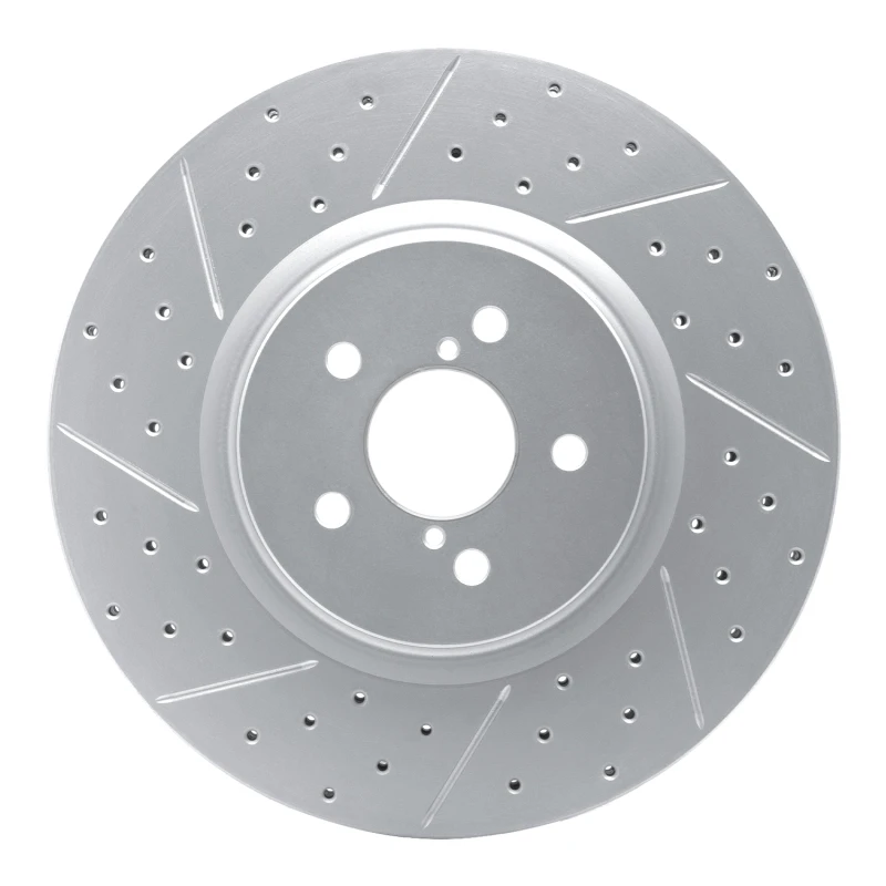 DFC 05-18 Subaru Forester Front Left Drilled & Slotted Geoperformance Rotor