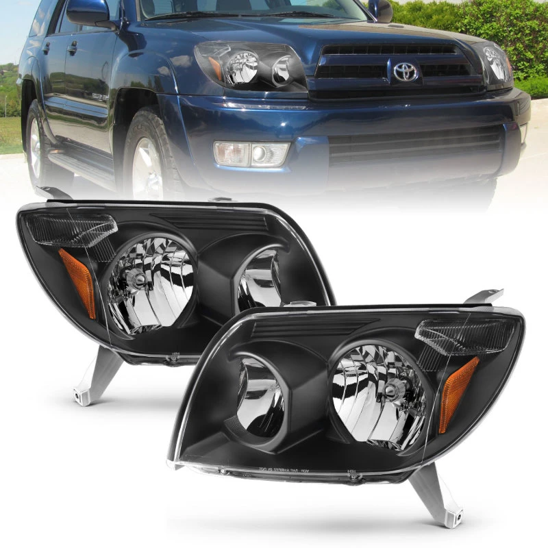 ANZO 2003-2005 Toyota 4Runner Kristall-Scheinwerfer Schwarz