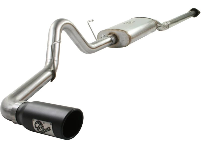 aFe MACHForce XP 3in 409SS Kat-Auspuff mit schwarzen Endrohren für 09-10 Ford F-150 V8 4.6L/5.4L