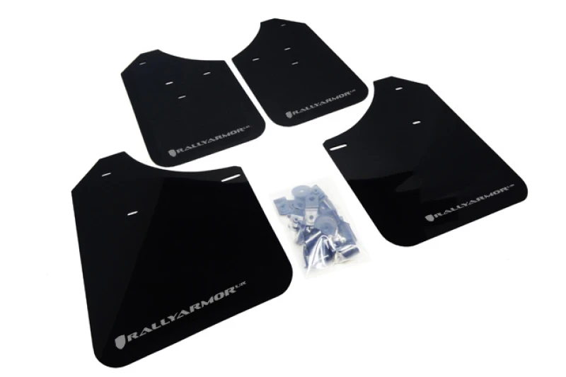Rally Armor Black UR Mud Flap w/Silver Logo for 02-07 Subaru WRX/STI/RS/2.5i (Wagons Req. Mod.)
