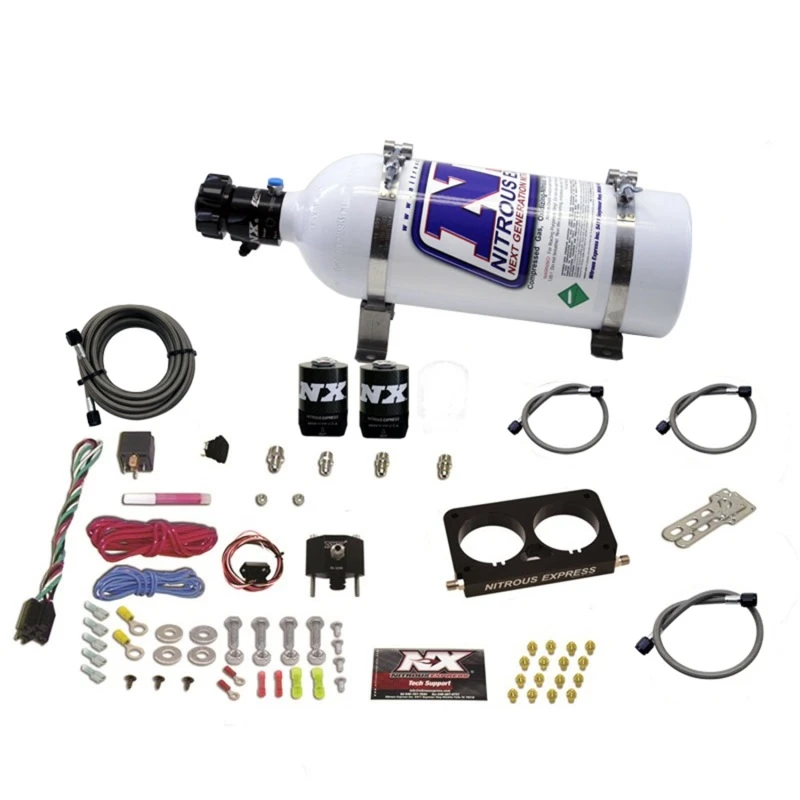 Nitrous Express 96-04 Ford Mustang Cobra 4 Ventil (Serienspender) Nitrous Kit (50-300PS) mit 5lb Flasche