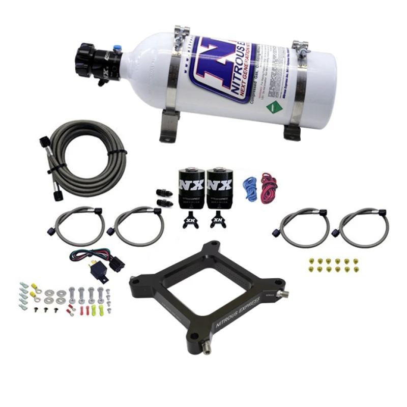 Nitrous Express 4150 Assassin Plate Pro Power Nitrous Kit (100-500PS) mit 5lb Flasche