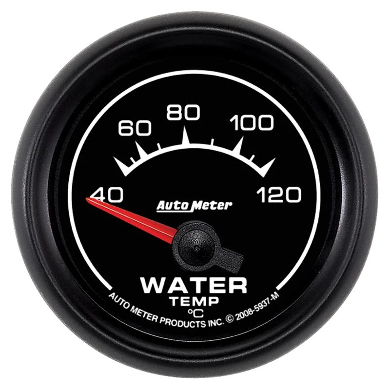 Autometer ES 52mm 40-120 Grad C Kurzer Durchlauf Elektrisches Wasser-Temperaturmessgerät