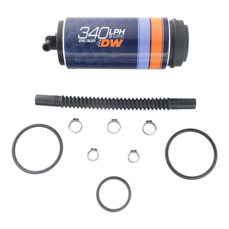 Deatschwerks DW340V-Serie 340lph In-Tank-Benzinpumpe mit Installations-Kit für VW und Audi 1.8T Vorderradantrieb
