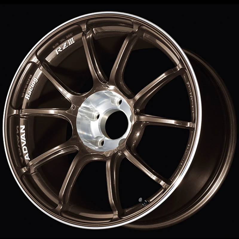 Advan RZIII 18x8.5 / +45 Offset / 5x114.3 BC / 73mm Bore / Umber Bronze Metallic & Diamond Cut