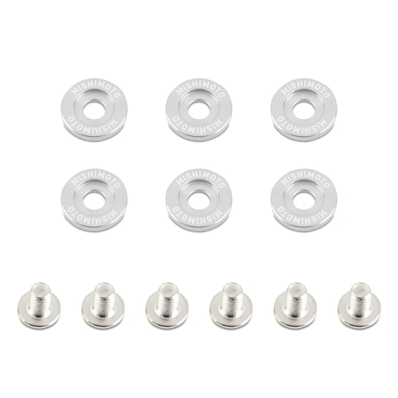 Mishimoto Small Fender Washer Kit (6pcs) - Silver