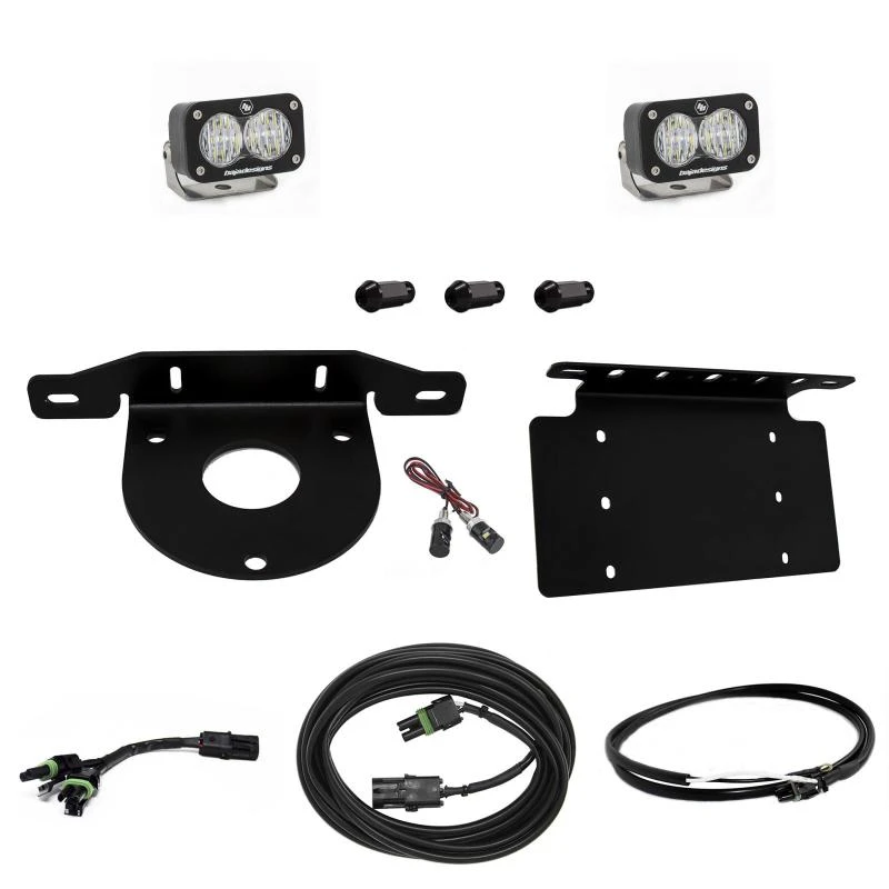 Baja Designs Dual S2 Sport W/C Reverse Kit w/Lic Plate w/Upfitter