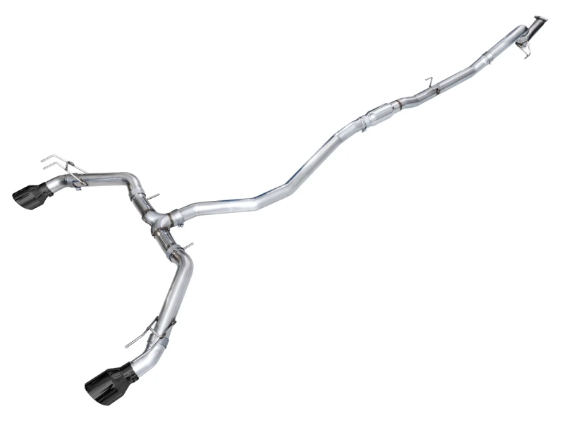 AWE Tuning 22+ Honda Civic Si/Acura Integra Track Edition Catback Auspuff - Doppelte Diamant-Schwarz Spitzen