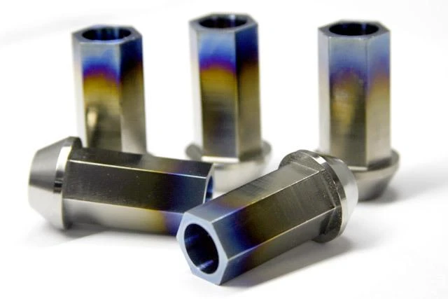 BLOX Racing 7-sided Forged Ti Lug Nut 12x1.5 - Single piece