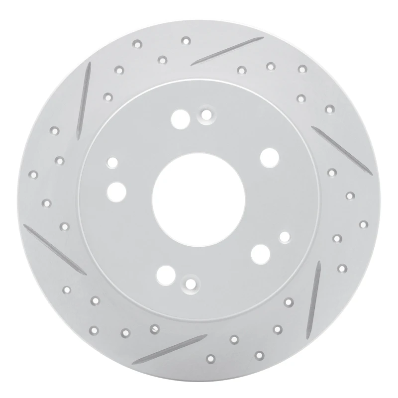 DFC 97-06 Acura Integra Rear Left Drilled & Slotted Geoperformance Rotor