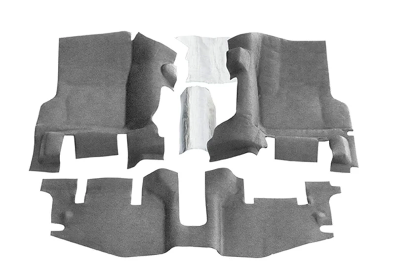BedRug 97-06 Jeep TJ Front 3pc BedTred Floor Kit with Center Console and Heat Shields