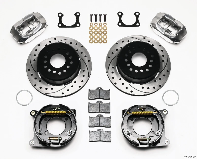 Wilwood Forged Dynalite P/S P-B Kit gebohrt und poliert Big Ford 2,36 Zoll Offset