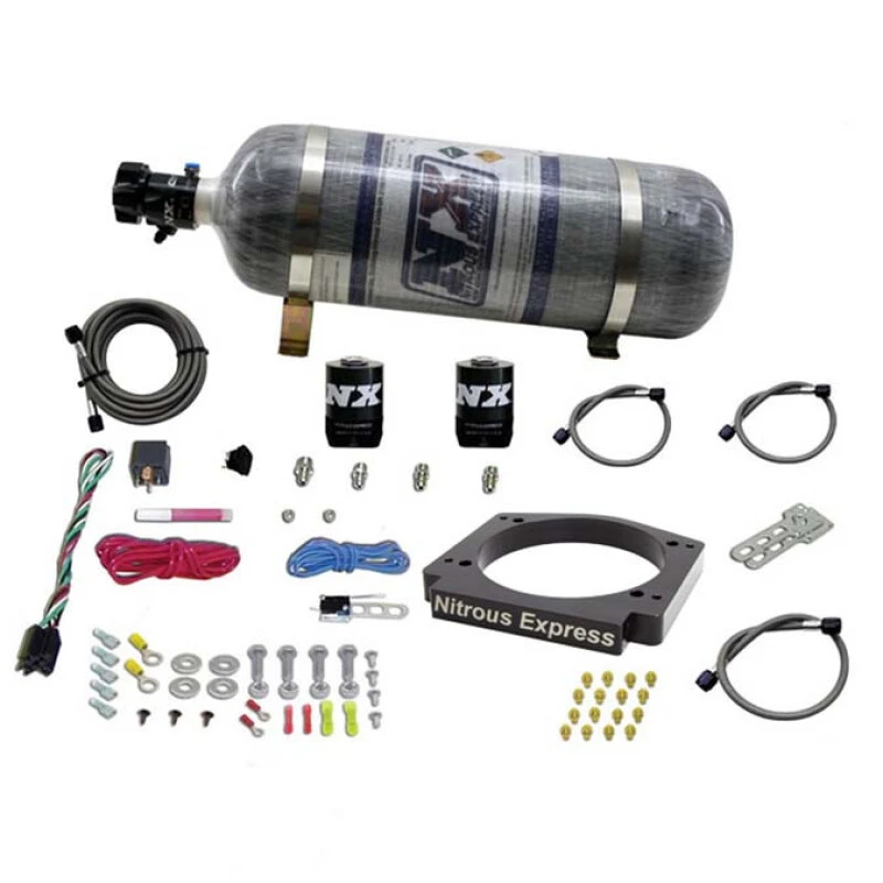 Nitrous Express GM LS 112mm Adapter Plate Kit (100-400HP) w/ 12LB Bottle
