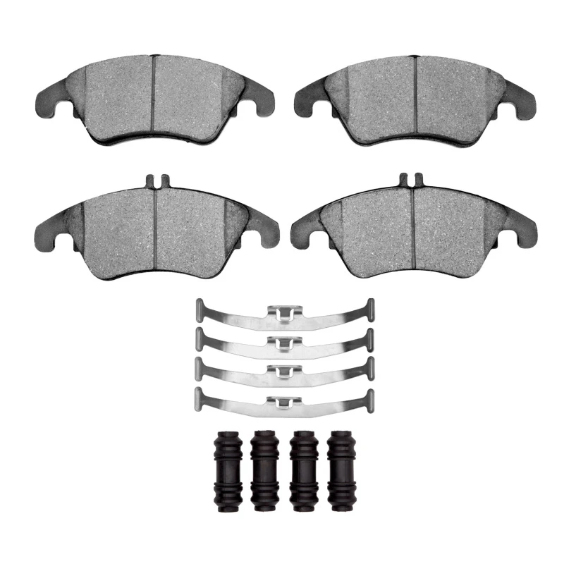 DFC 08-20 Mercedes-Benz SLK300 Front 5000 Advanced Low Metallic Brake Pads and Hardware Kit