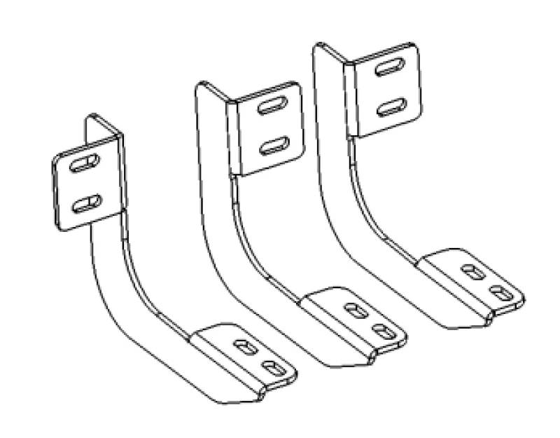 Go Rhino Halterungen für V-Series V3, RB10 Slim/RB20 Slim und RB30 Laufbretter