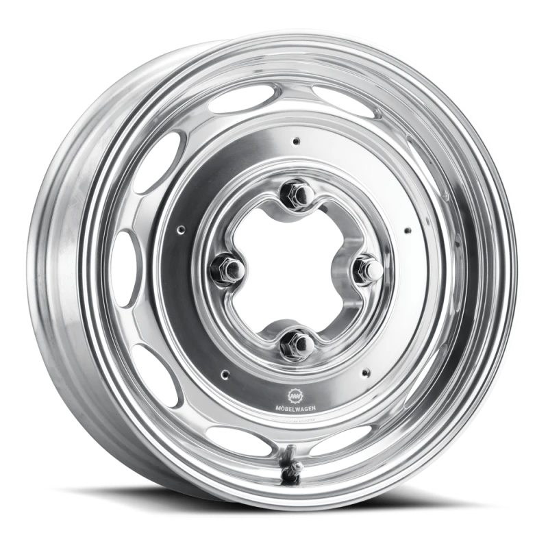 Mobelwagen MW-430P Interceptor 15x4.5in / 4x130 BP / 25mm Offset / 85.85mm Bore - Polished Wheel
