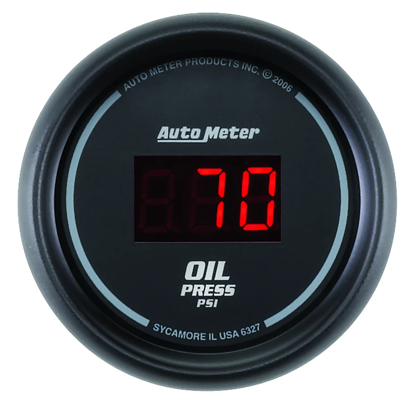 Autometer Black 0-100 psi Digital Oil Pressure Gauge