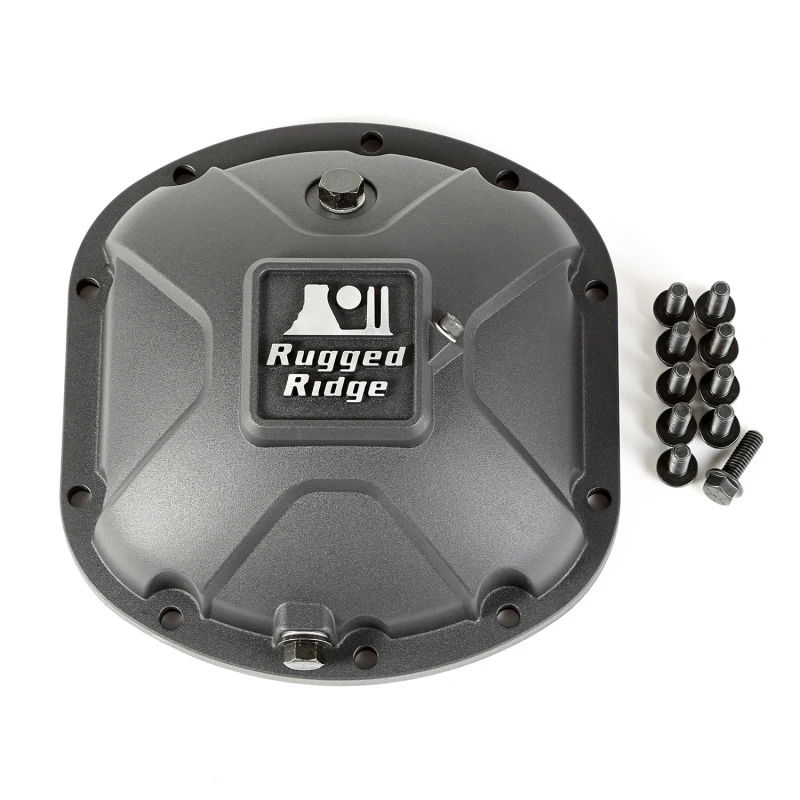 Rugged Ridge Boulder Aluminium-Differenzialabdeckung Dana 30 Schwarz