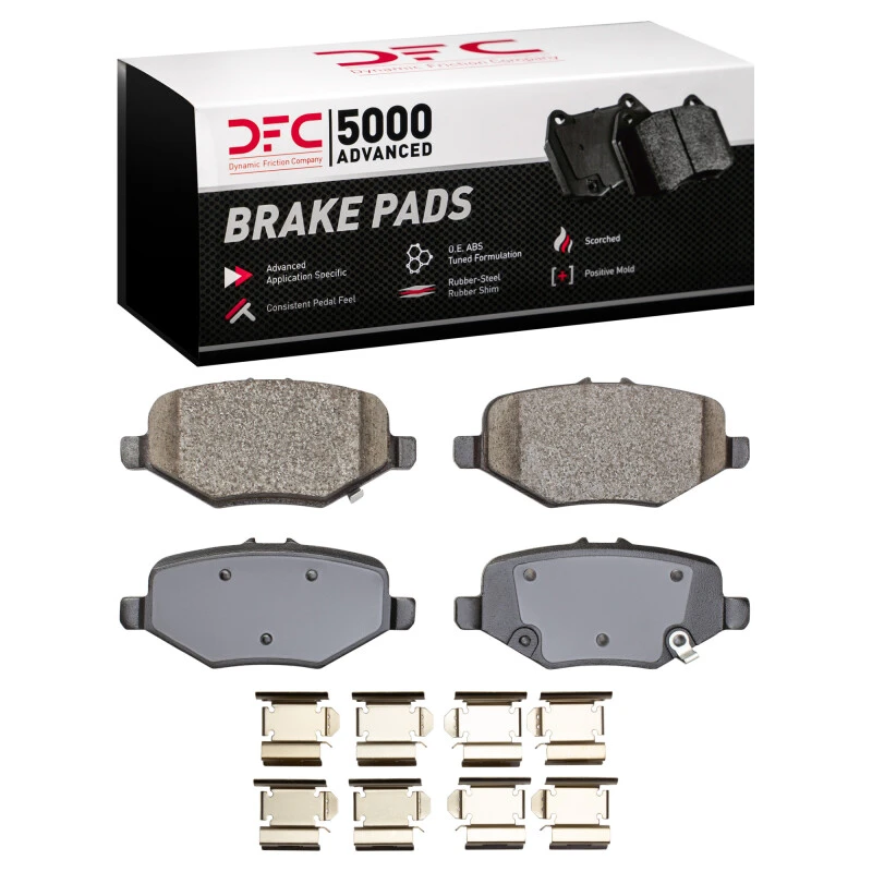 DFC 13-19 Ford Explorer Rear 5000 Advanced Ceramic Brake Pads and Hardware Kit