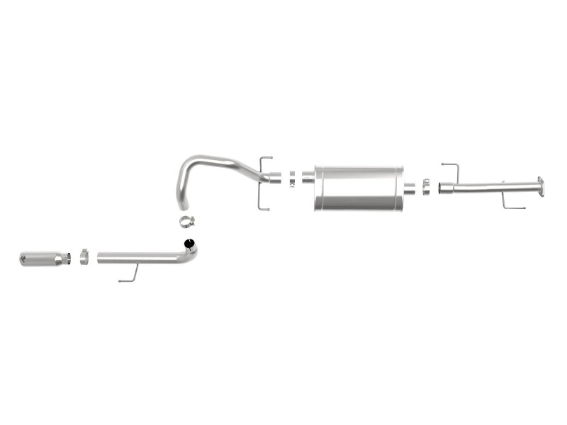 aFe MACHForce XP 2,5 Zoll 304-SS Auspuff Kat-Back mit polierter Spitze 10-20 Toyota 4Runner V6-4.0L