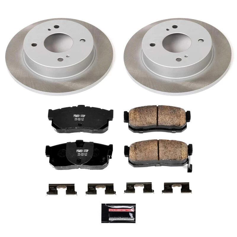 powerstop_SC740-6795e6a318bcc Power Stop 00-01 Nissan Sentra Rear Semi-Coated Rotor Kit