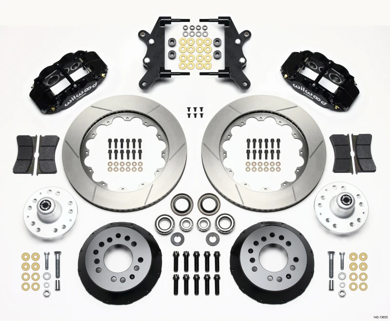 Wilwood Narrow Superlite 6R Vorderrad-Kit 14,00 Zoll 60-68 Ford / Mercury Full Size / Galaxie