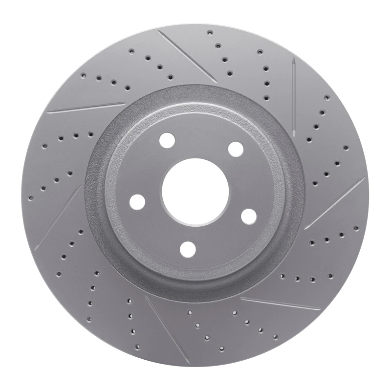 DFC 12-25 Dodge Durango Front Right Drilled & Slotted Geoperformance Rotor