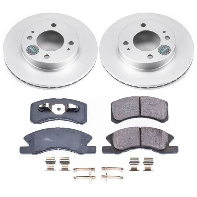 Power Stop Front Z17 Evolution Geomet Coated Brake Kit for 14-15 Mitsubishi Mirage