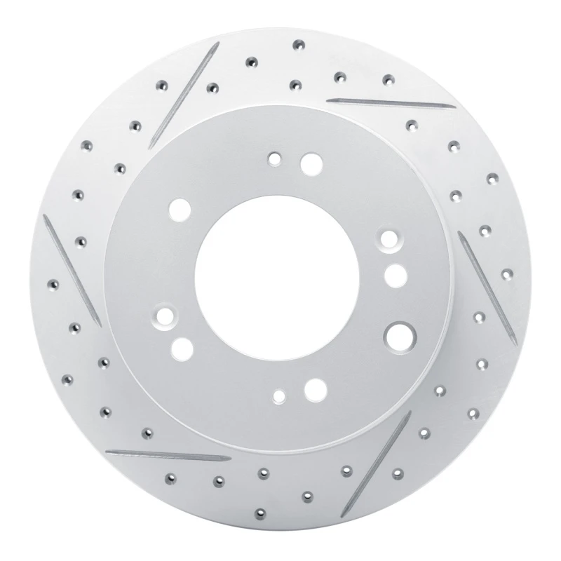 DFC 03-06 Kia Sorento Rear Left Drilled & Slotted Geoperformance Rotor