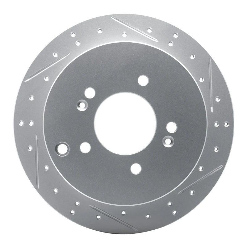 DFC 01-16 Hyundai Santa Fe Rear Right Drilled & Slotted Geoperformance Rotor