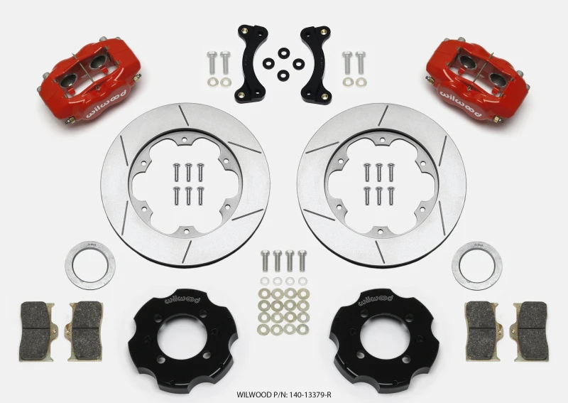 Wilwood Forged Dynalite Vordere Hut Kit 11,00 Zoll GT Rotor Rot 95-05 Miata
