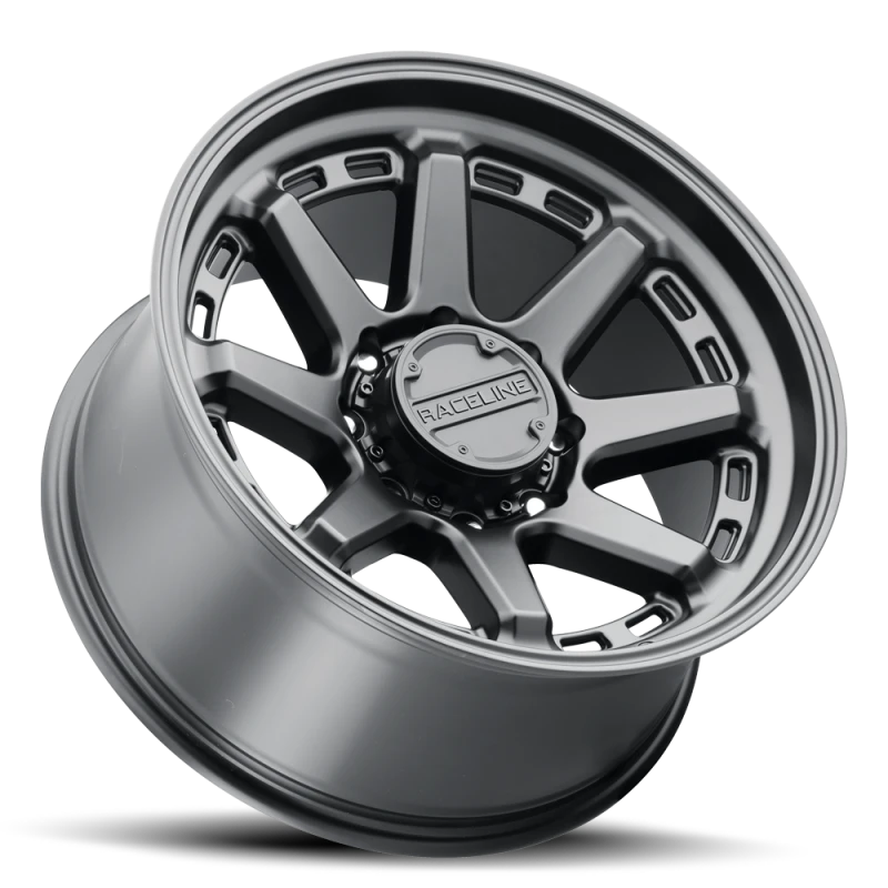 Raceline 947B Scout 16x8in / 8x165.1 BP / 0mm Offset / 125.2mm Bore - Satin Black Wheel