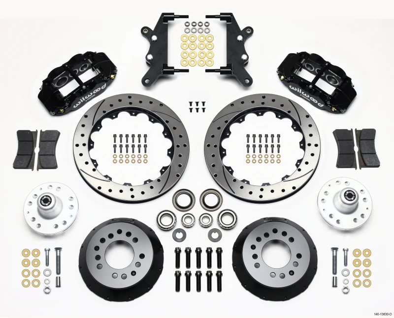 Wilwood Narrow Superlite 6R Vorderes Naben-Kit 12,88 Zoll gebohrt 60-68 Ford / Mercury Vollgröße / Galaxie