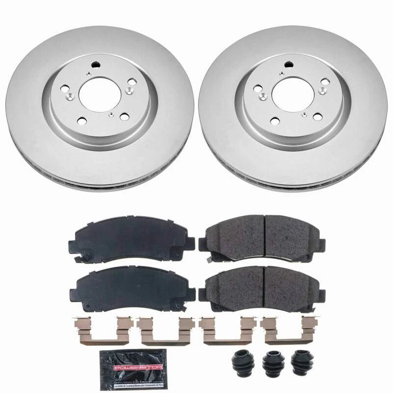 Power Stop 09-14 Acura TL Front Z23 Coated Brake Kit