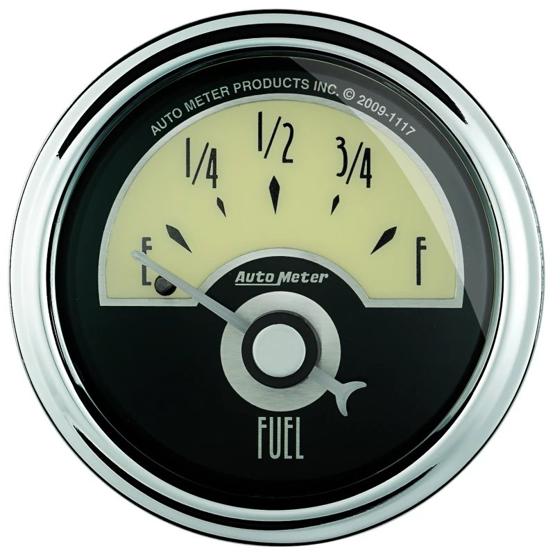 AutoMeter Gauge Fuel Level 2-1/16in. 240 Ohm(e) to 33 Ohm(f) Elec Cruiser Ad