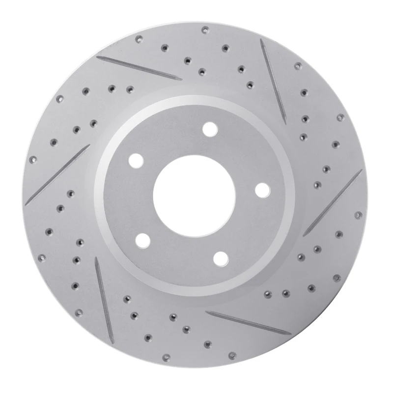 DFC 05-06 Pontiac Gto Front Left Drilled & Slotted Geoperformance Rotor
