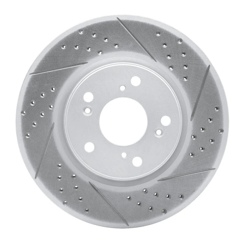 DFC 13-22 Honda Accord Sedan Front Right Drilled & Slotted Geoperformance Rotor