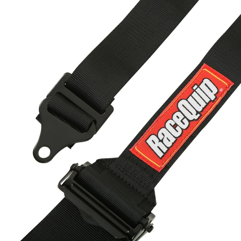 RaceQuip L & L 5-Punkt-Ratschen-HNR-Gurt Schwarz