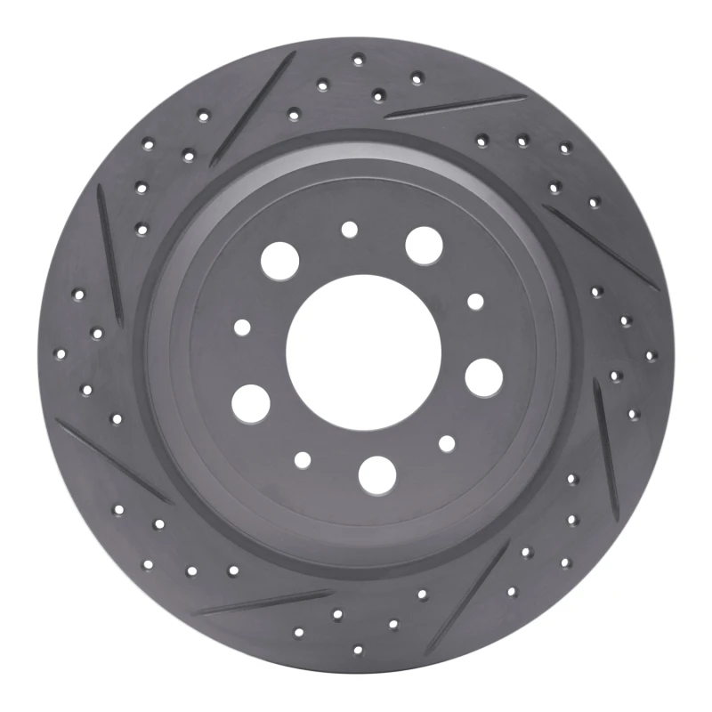 DFC 99-09 Volvo Xc70 Rear Left Drilled & Slotted Geoperformance Rotor