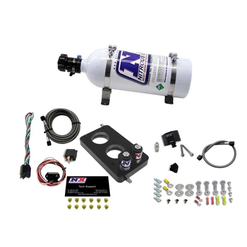 Nitrous Express 05-10 Ford Mustang 4,6L 3-Ventil-Nitrous-Platten-Kit (50-150 PS) mit 5lb-Flasche