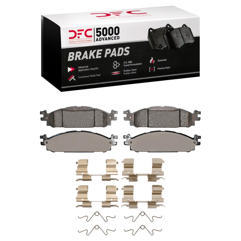 DFC 11-19 Ford Explorer Front 5000 Advanced Ceramic Brake Pads and Hardware Kit