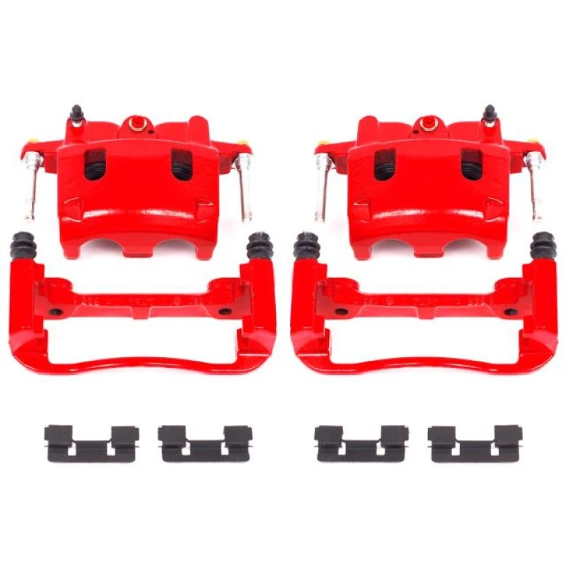 powerstop_S2982-67945c5542e69 Power Stop 04-06 Infiniti QX56 Front Red Calipers w/Brackets - Pair