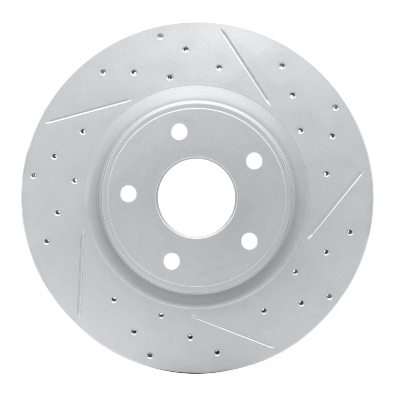 DFC 12-25 Chrysler Grand Caravan Front Left Drilled & Slotted Geoperformance Rotor