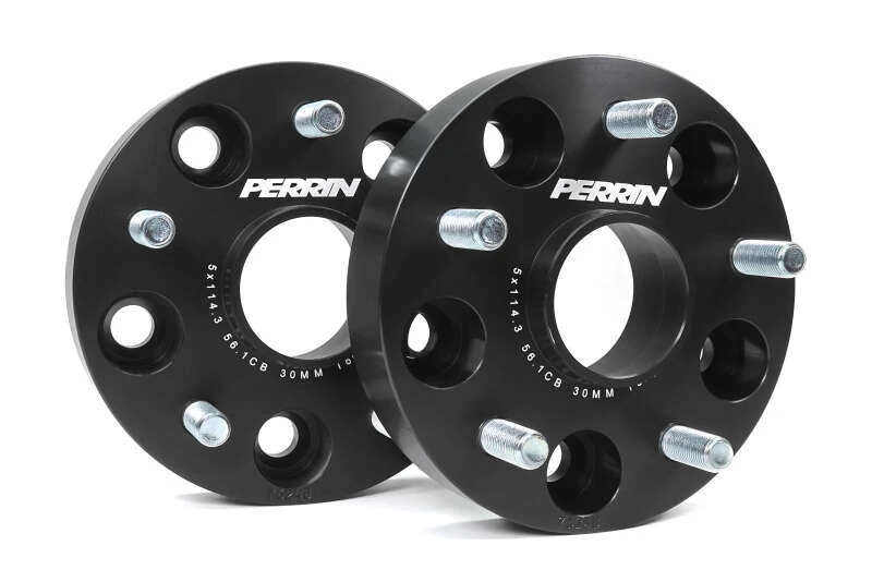 Perrin Subaru 30mm Wheel Spacers 5x114.3 BP with 56mm Hub - Black