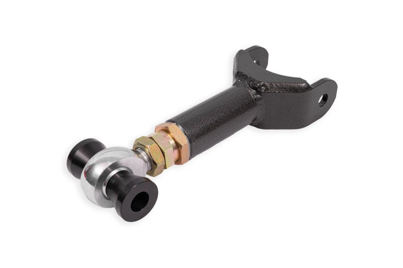 BMR 11-14 Ford Mustang S197 Upper Control Arm DOM On-Car Adj. Rod End - Black Hammertone