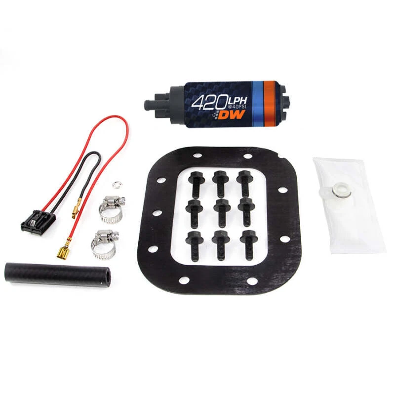 Deatschwerks DW420-Serie 420lph In-Tank-Kraftstoffpumpe mit Installationskit für Corvette 84-85 5.7L