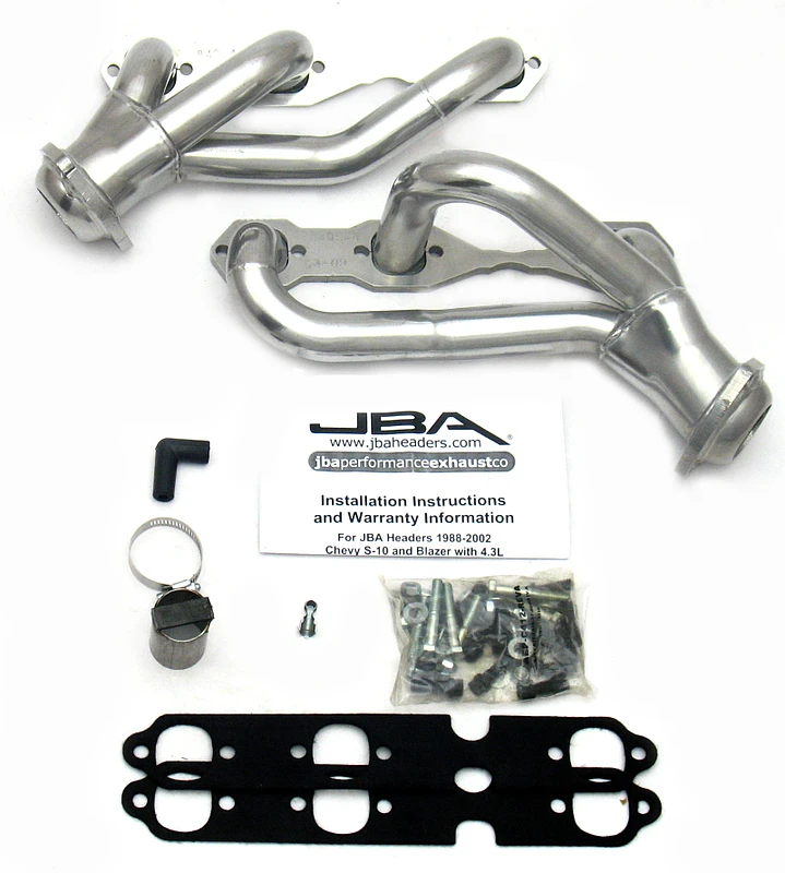 JBA Krümmer für GM S-Truck 4.3L V6 2WD 1-1/2" Primärrohr silber beschichtet