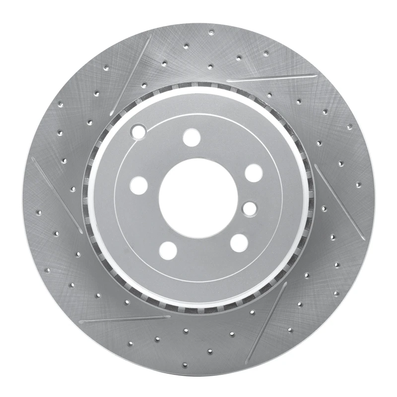 DFC 10-12 Land Rover Range Rover Rear Left Drilled & Slotted Geoperformance Rotor