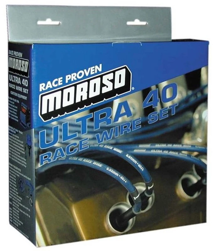 Moroso Chevrolet Small Block Zündkabelsatz – Ultra 40 – Unsleeved – HEI – Over Valve – Rot